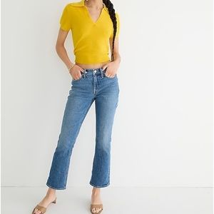 J.Crew Demi Boot Crop Jeans Roselawn Wash Size 33 NWT Cropped Flare